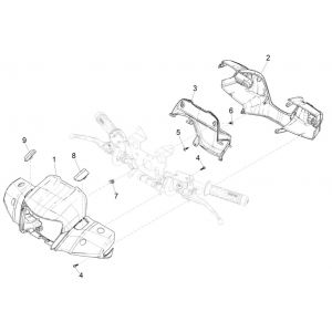 Stuurkappen Piaggio Medley 125 ABS Euro 5 2021-2022
