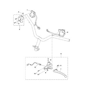 Stuurschakelaars Yamaha Bw's 2-takt