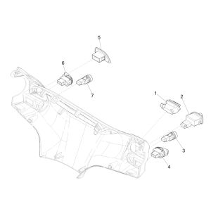 Stuurschakelaars Piaggio Liberty 125 IGET 3V IE ABS Euro 4 2015-2019