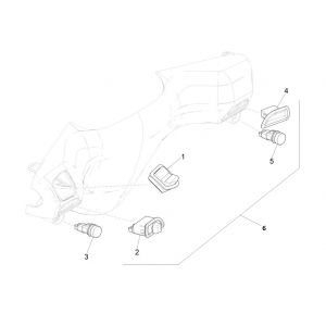 Stuurschakelaars Piaggio Zip 50 4-takt IGET 3V Euro 4