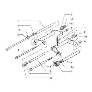 Motorophanging Gilera Runner FXR 180 2-takt