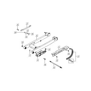 Motorophanging Kymco Activ 50 4-takt zilver