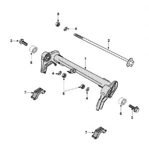 Motorophanging Peugeot Speedfight 3 50 2-takt AC 2-takt