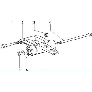 Motorophanging Piaggio Zip RST 50 2-takt AC