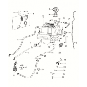 Benzinetank - Benzinepomp Peugeot Kisbee 4-takt Euro 5