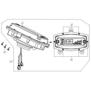 Kilometerteller - Cockpit Kymco MXU 300R