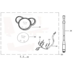 Kilometerteller - Cockpit BTC Legend zwart