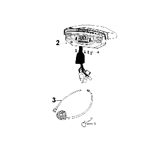 Kilometerteller - Cockpit Peugeot Speedfight 4 50 4-takt AC Roodzwart