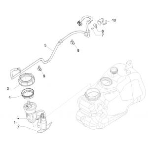 Benzinepomp Piaggio MP3 300 ie LT Business - Sport (met en zonder ABS) 2016-2018