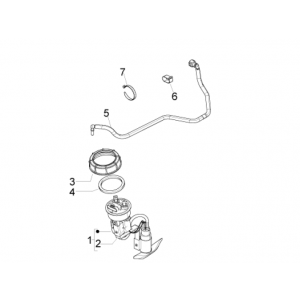 Benzinepomp Piaggio Beverly 350 Sport Touring Euro 3 2013-2014