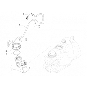 Benzinepomp Piaggio MP3 500 LT Business 2014-2016