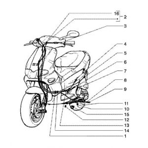 Gaskabel - Achterrremkabel Gilera Runner FXR 180 2-takt