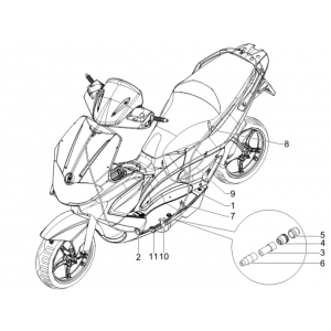 Gaskabel Gilera Runner 50 SP 50 2-takt LC 2010-2017