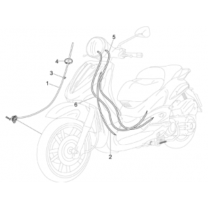 Kilometertellerkabel Piaggio Beverly 500 Euro 3 2007-2012