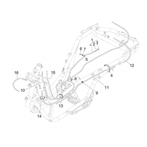 Remkabels - Tankklepkabel Piaggio MP3 300 LT Sport 2009-2014