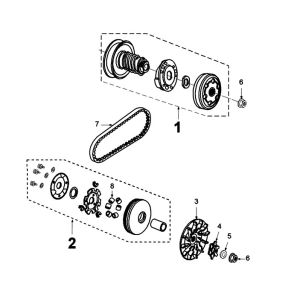 Transmission Peugeot Kisbee 2-takt