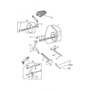 Trapas - Cranks - Pedalen 1 Puch Maxi