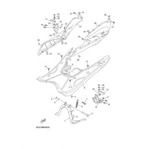Treeplank - Middenstandaard Yamaha Neo's 4-takt 2008→ Treeplank-Neco-Borsalino-125cc