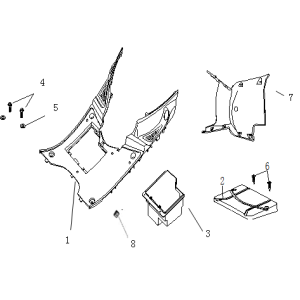 Treeplank China Ape 50 wit