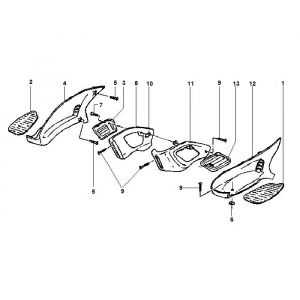 Treeplank Gilera Runner 50 2-takt LC 1998-2005