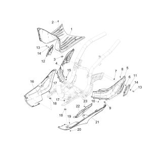 Treeplank Piaggio Piaggio Liberty 125 IGET 3V IE ABS Euro 4 2015-2019