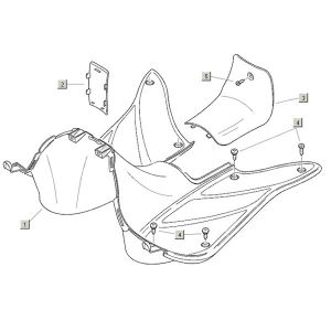 Treeplank Aprilia Mojito Custom 50 2-takt (Piaggio motor) 2004-2010