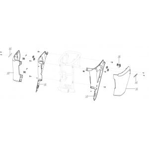 Kappen - Beplating achterzijde Niu U Series turqoise