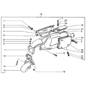 Uitlaat Gilera Runner FXR 180 2-takt