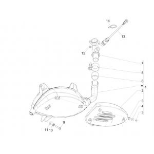 Uitlaat Vespa GTS 125 IE