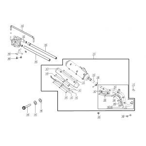 Uitlaat Kymco K-Pipe 4-takt Glans Zwart