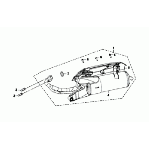 Uitlaat Sym Orbit II Euro 4 Mat Gray