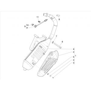 Uitlaat Vespa Primavera 50 4-takt IGET 3V Euro 5