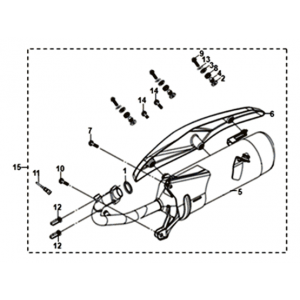 Uitlaat Sym Symphony ST 200I