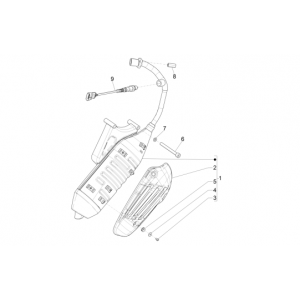 Uitlaat Vespa Primavera 50 4-takt IGET 3V Euro 4
