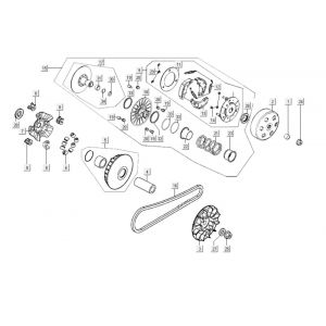 Variateur - V-snaar - Koppeling Kymco GTI 300i