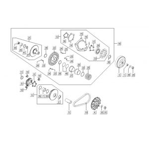 Variateur - V-snaar - Koppeling Kymco Xciting 500i
