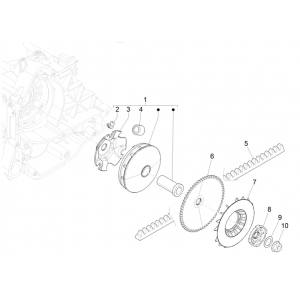 Variateur - V-snaar Vespa Sprint 50 4-takt IGET 3V Euro 5