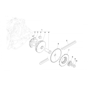 Variateur - V-snaar Vespa Primavera 50 4-takt IGET 3V Euro 4