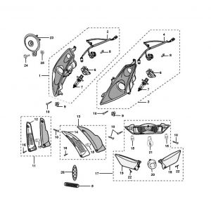 Koplamp - Achterlicht - Knipperlichten Peugeot Jet force C-tech 2-takt