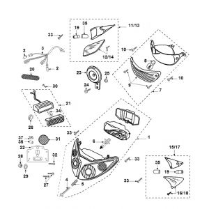 Koplamp - Achterlicht - Knipperlichten Peugeot Speedfight 2 50 2-takt AC Euro2