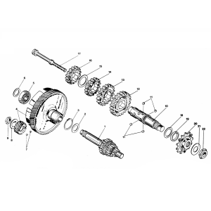 Versnellingsbak 4V Voet Zundapp GTS 50 529-020 tm 026