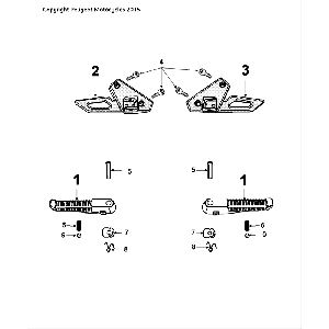 Voetsteunen Peugeot Speedfight 4 50 2-takt LC zwartblauw