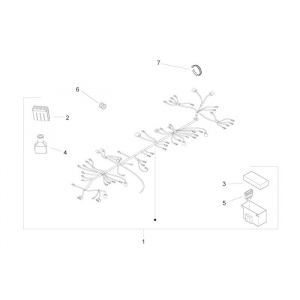 Kabelboom Piaggio Zip 2000 2-takt AC