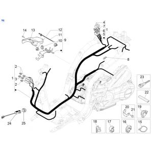 Kabelboom Piaggio Liberty 125 IGET 3V ABS Euro 5