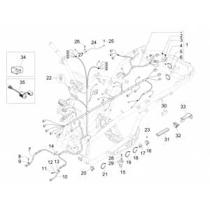 Kabelboom Piaggio MP3 300 LT Sport 2009-2014