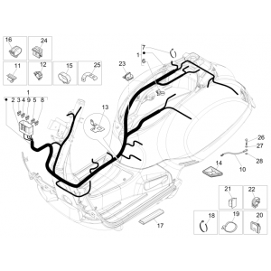 Kabelboom Vespa GTS 300 (met en zonder ABS)