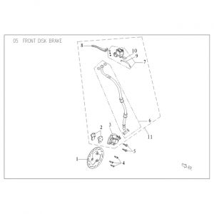 Remcilinder - Remleiding - Remklauw - Remblokken AGM VX50 plus 12"