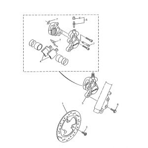 Remklauw - Remblokken - Remschijf Yamaha Neo's 50 2-takt AC 2003-2008