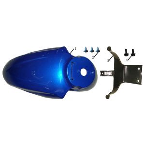 Voorspatbord China Touring zwart