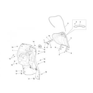 Beenschild Piaggio Liberty 4-takt